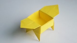 оригами коробочка Санбо с ножками, оригами бумажная коробочка  // Origami paper box with legs Sanbo