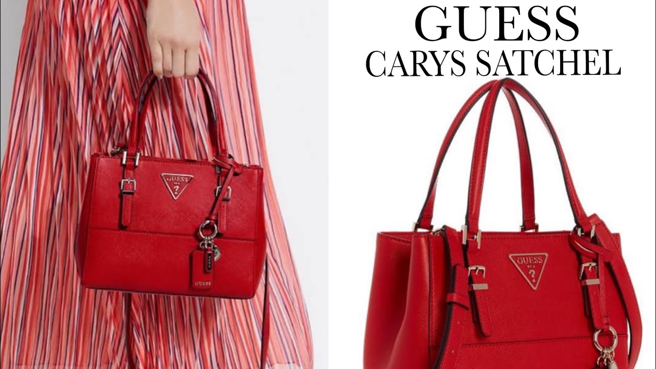 satchel guess red bag