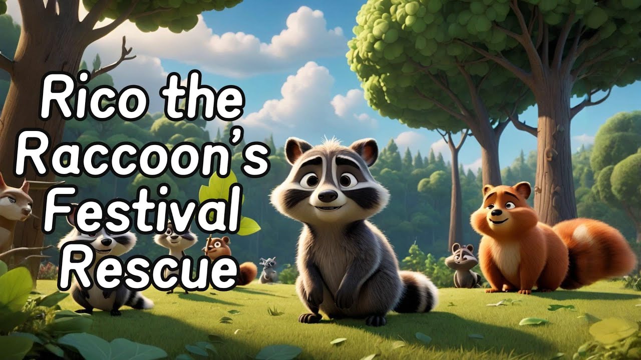 Rico the Raccoon's Festival Rescue - Bedtime Stories for kids and ...