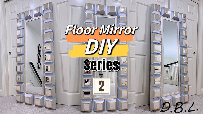 How to DIY Large Floor Mirror-1, Dollar Tree Hack