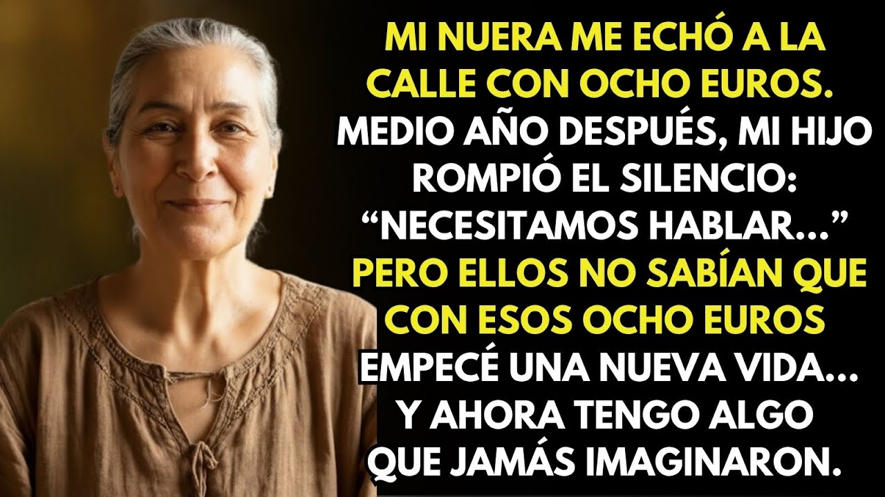 Mi nuera me echó con ocho euros… y medio año después, mi hijo rompió el silencio