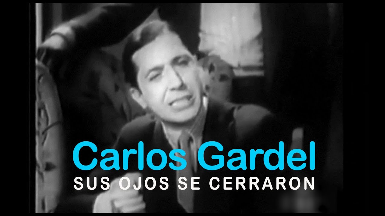 在 YouTube 上觀看「Carlos Gardel - Sus ojos se cerraron (Video oficial) 100% RESTAURADO con IA」