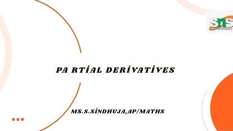 DT video on Differentiation|Matrices and Calculus| SNS Institutions