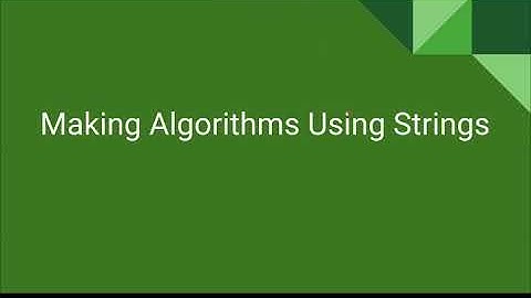 AP CS A Unit 4 Lesson 3 - Developing Algorithms Using Strings