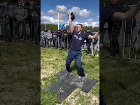 Толчок гири 24