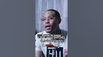 Ronnie Bo explain STOP talking TOUGH if you haven