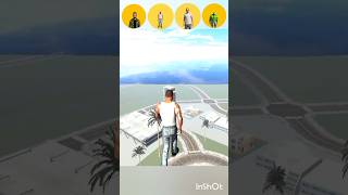 All character building jump challenge 🤯 Indian bike driving 3D #shorts #gaming #gta #games