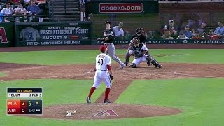 MIA@ARI: Yelich singles to add insurance in the 8th