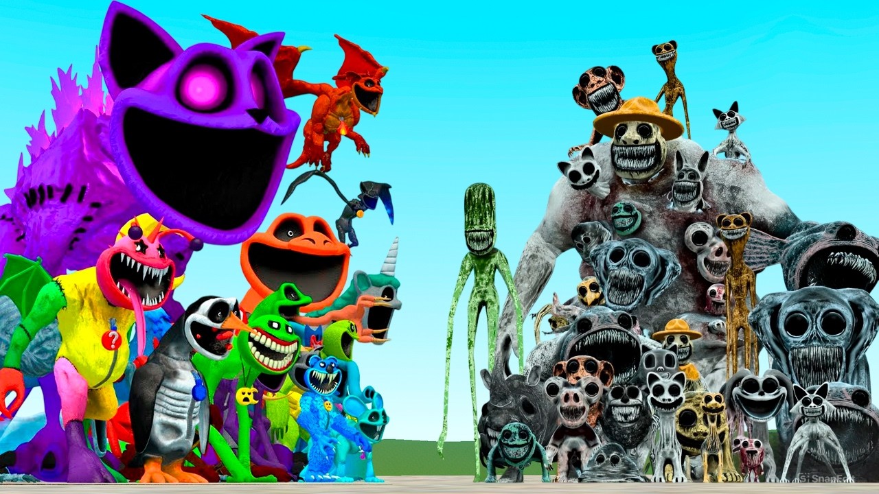 ALL POPPY PLAYTIME FAMILY VS ALL ZOOCHOSIS FAMILY In Garry's Mod!?