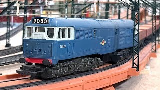 Tri-ang Railways R.357 Brush Type 2 Diesel Electric Locomotive with a variety of rolling stock