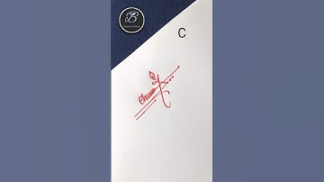 Signature design for letter 