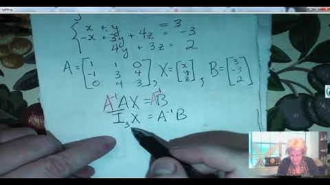 Inverse Matrix Method for Solving a Linear System