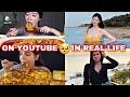 Famous Mukbangers ON YOUTUBE VS IN REAL LIFE! *so unreal*🙀😱🤯