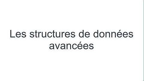 2020 2021 L2 MIAGE CM Algorithmique : Introduction aux structures de données avancées