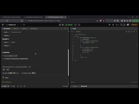 LeetCode 387 | First Unique Character in a String | Best C++ Solution | Easy