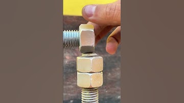 Secret Technique to Join Threaded Rods  #lifehacks #diy #tools #tips
