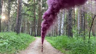 МДП 3 Цветной дым Мегапир Бордовый 60 секунд фитиль