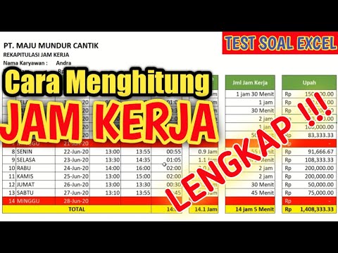 Video: Cara Menghitung Jam Kerja