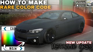 How To Make A Rare Color Code In Car Parking Multiplayer New Update
