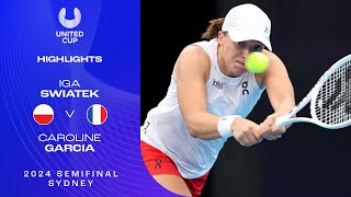 Iga Swiatek v Caroline Garcia Highlights | United Cup 2024 Semifinal image