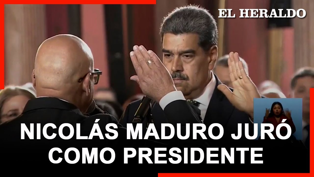Nicolás Maduro jura como presidente para nuevo periodo de 6 años - YouTube
