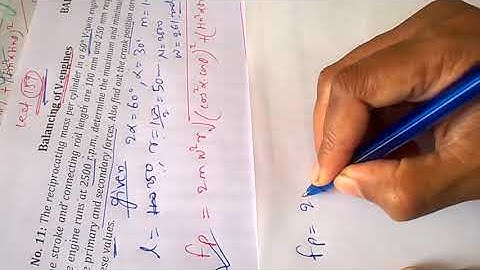 DOM-Numerical on Balancing of V-Engine - 11 #machine #balancing #inertia #velocity #dynamics #mass