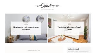 Ophelia Blogger Template. | blog-templates.com