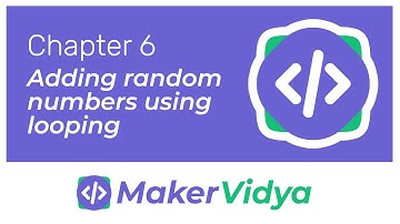Maker Vidya Block-Coding Lesson 6: Sprite Lab Adding Random Numbers using Looping