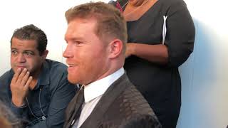 Canelo Alvarez Backstage Says GGG Is Done Talks About Relationship With Oscar De La Hoya