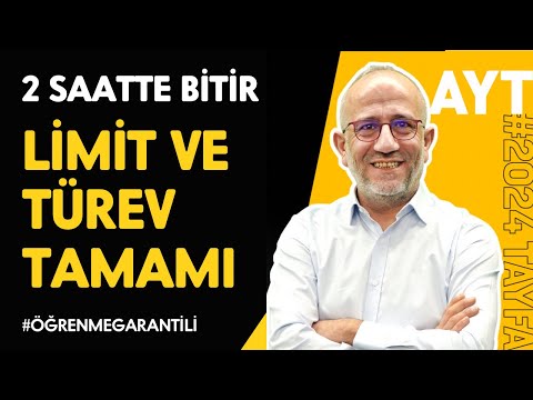 Limit ve Türev Konu Anlatımı | Tek Video #öğrenmegarantili