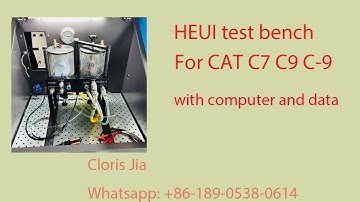 HEUI test bench for CAT C7 C9 C-9 injector test bench, with computer and DATA , flow meter sensor