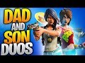 Jack Tries To Cheat!  (FORTNITE DUOS WITH MY SON JACK)