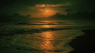 Fiery Sunset Over the Ocean 🌅 | Relaxing Waves for Deep Sleep