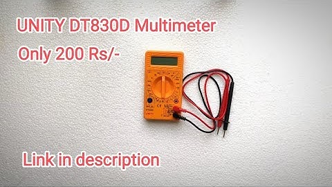 Best Low price Multimeter // Unboxing and review//DT830D UNITY multimeter