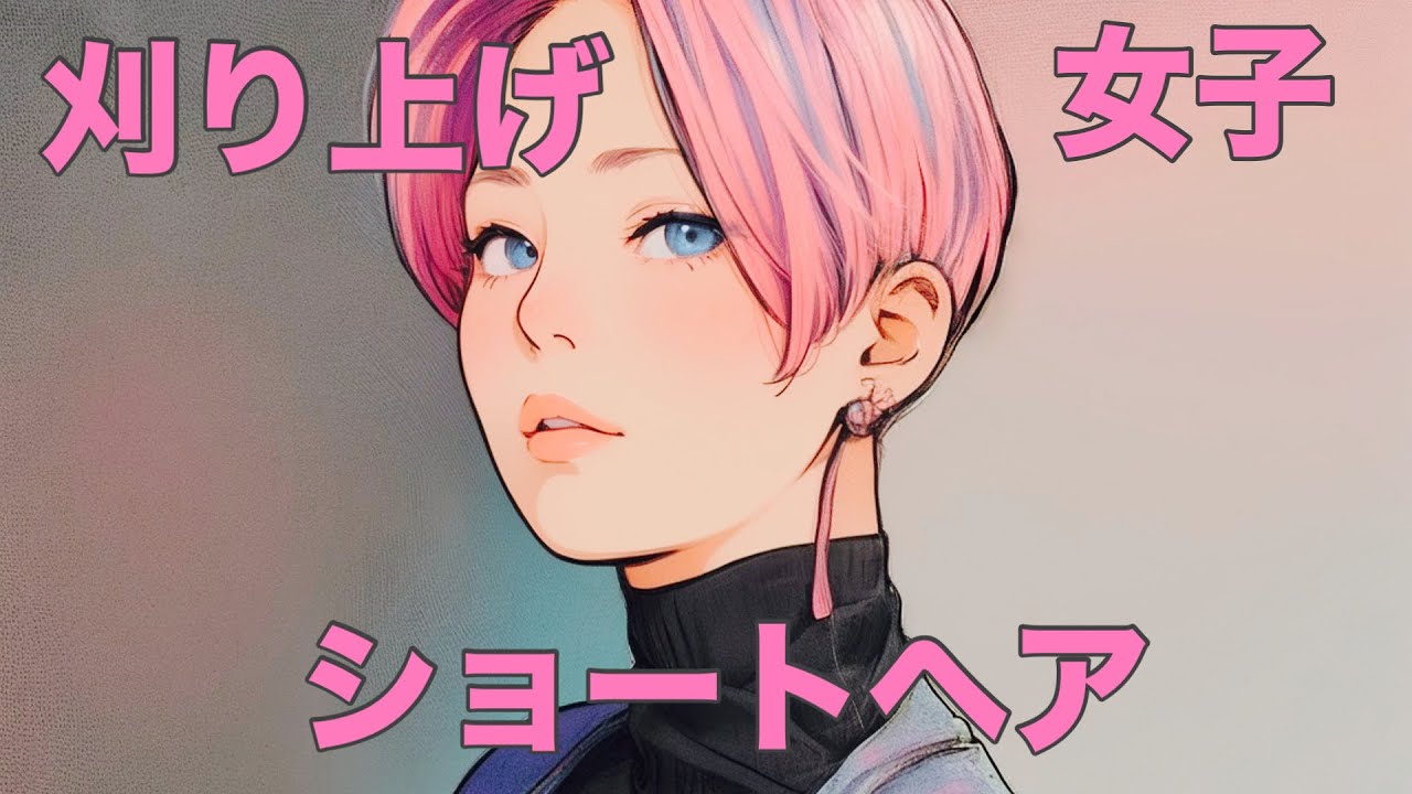 2025年夏　髪型　前下がり　刈り上げ　ショート　女子