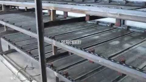 Egg tray  machine with multilayer drying line