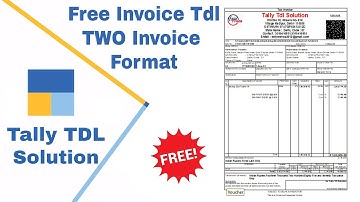 free invoice tdl for tally prime || custom invoice with e invoice qr @TallyTdlSolution