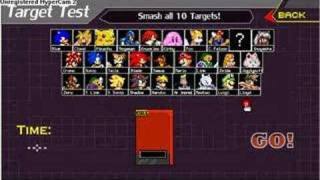 Target test with Inuyasha on super smash flash