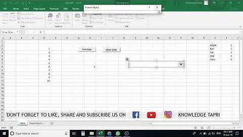 "Button" Form Control in MS Excel - Chapter 37 / भाग 37