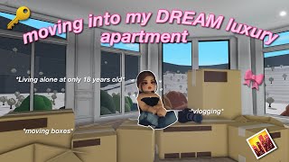 🏙️ moving into my DREAM LUXURY PENTHOUSE at 18! moving ep.3 |Bloxburg Roleplay| w/voices