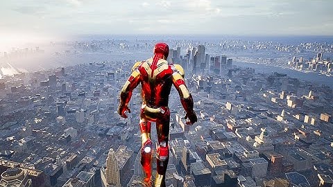 IRON MAN - Unreal Engine 5 Free Roam Gameplay - (Fan Made)