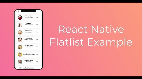 Rendering a FlatList in React Native || React Native App Development Tutorial