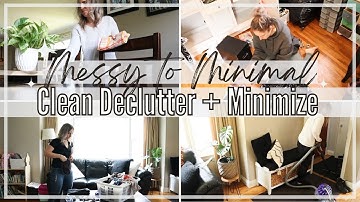 NEW! MESSY TO MINIMAL 2023 | CLEAN, DECLUTTER + MINIMIZE WITH ME | HOMEMAKING + CLEANING MOTIVATION