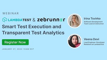 LambdaTest & Zebrunner | Smart Test Execution and Transparent Test Analytics | Webinar Teaser