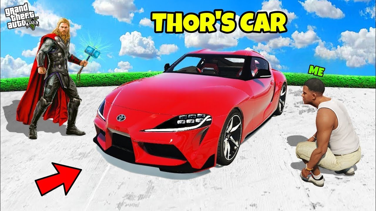 GTA 5 : FRANKLIN, SHINCHAN AND PINCHAN STEALING THOR'S CAR
