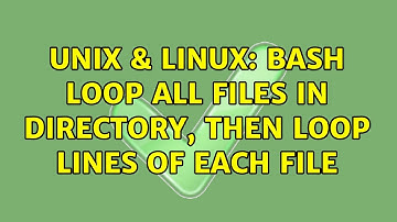 Unix & Linux: bash loop all files in directory, then loop lines of each file