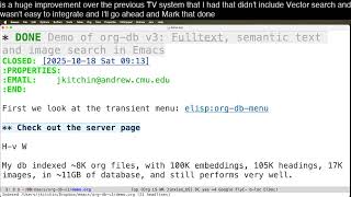Fulltext, semantic text and image search in Emacs