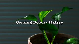 Coming Down - Halsey (Lyrics)