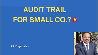 Audit Trail Requirement for Small Companies – Yes or No