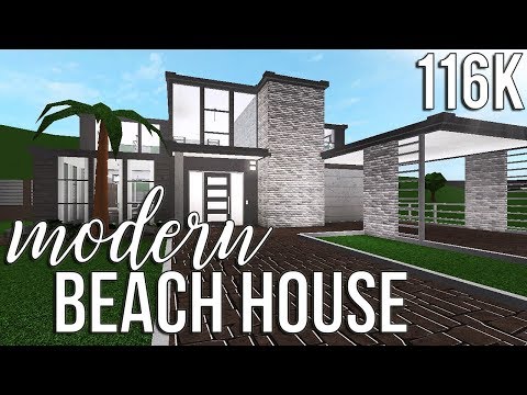 Roblox Welcome To Bloxburg Modern Beach House 116k Youtube - roblox bloxburg modern mansion 115k